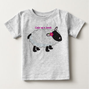 T-shirt Bonito como um dorminhoco da criança do cordeiro