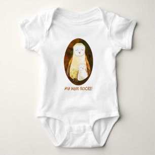 T-shirt bonito da criança do bebê e da mamã da
