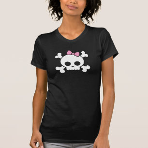 T-shirt bonito da obscuridade do crânio