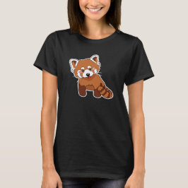 T-shirt bonito da panda vermelha