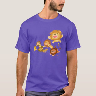 T-shirt bonito da parada dos leões dos desenhos