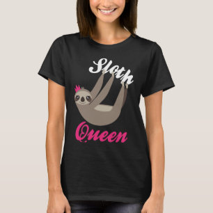 T-shirt bonito da rainha da preguiça