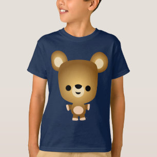 T-shirt bonito das crianças de Cub de urso dos