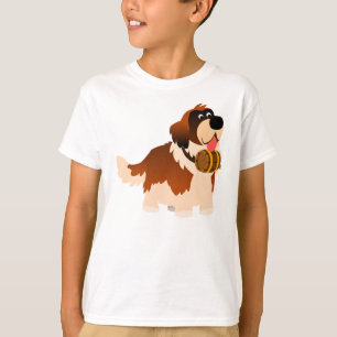 T-shirt bonito das crianças de St Bernard dos