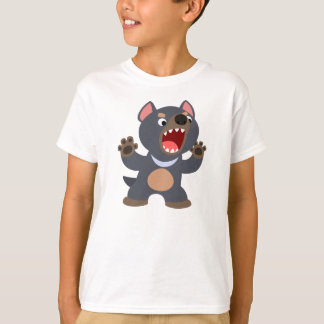 T-shirt bonito das crianças do diabo tasmaniano