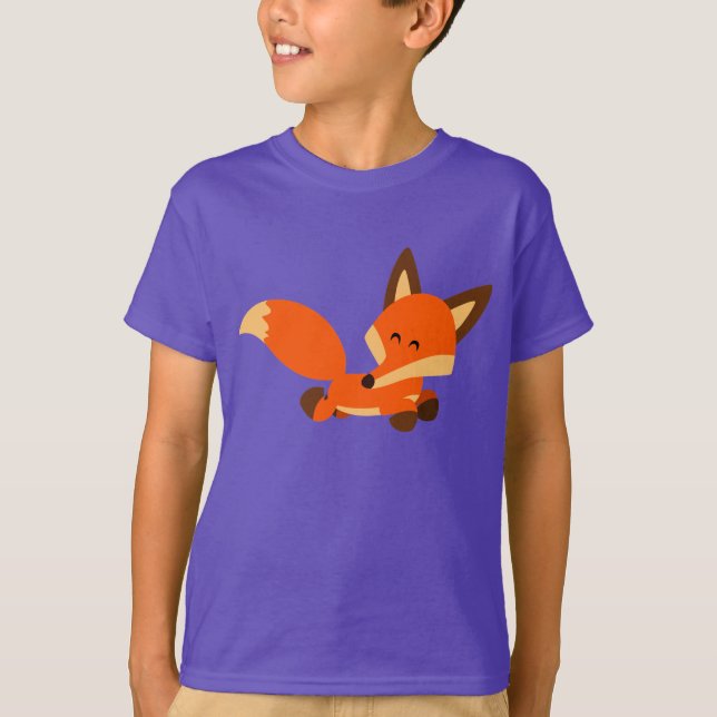 T-shirt bonito das crianças do Fox dos desenhos (Frente)