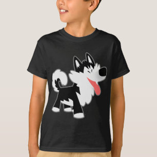 T-shirt bonito das crianças do rouco Siberian dos