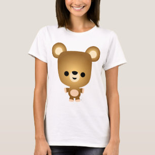 T-shirt bonito das mulheres de Cub de urso dos