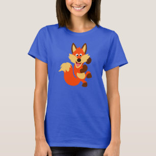 T-shirt bonito das mulheres do Fox dos desenhos
