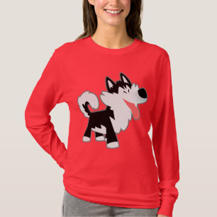 T-shirt bonito das mulheres do rouco Siberian dos