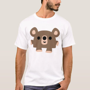 T-shirt bonito das mulheres do urso do Short dos