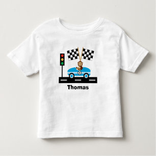 T-shirt bonito de Racecar com macaco
