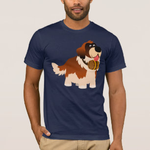 T-shirt bonito de St Bernard dos desenhos animados