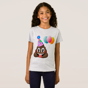 T-shirt bonito do aniversário de Emoji do