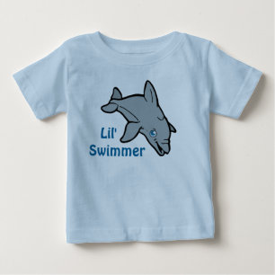 T-shirt bonito do golfinho do bebê