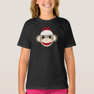 T-shirt bonito do macaco da peúga