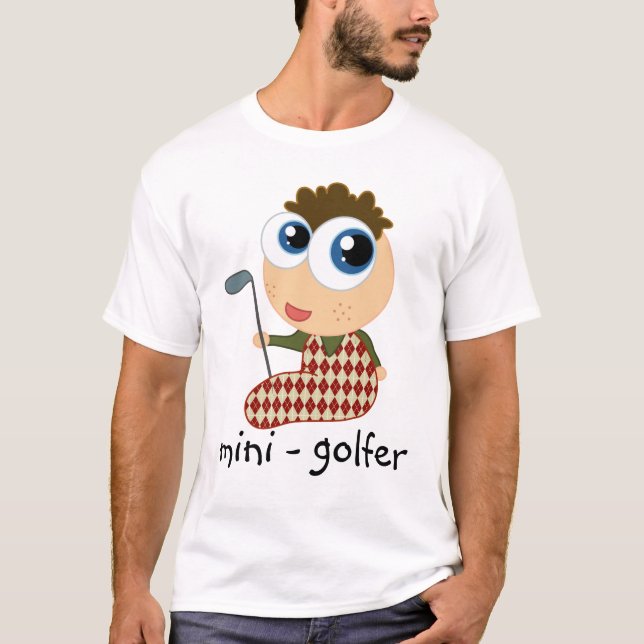T-shirt bonito do Mini-Jogador de golfe (Frente)