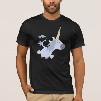 T-shirt bonito do unicórnio dos desenhos animados
