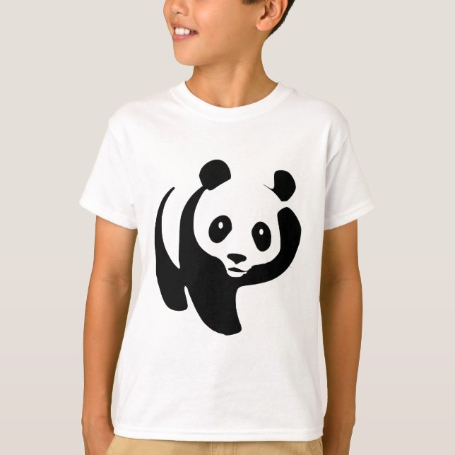 T-shirt bonito do urso de panda (Frente)