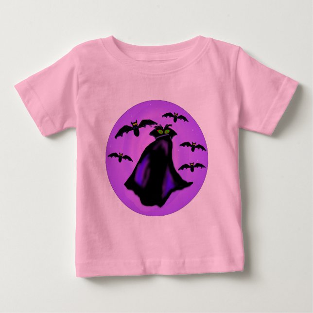 T-shirt bonito Dracula do bebê (Frente)