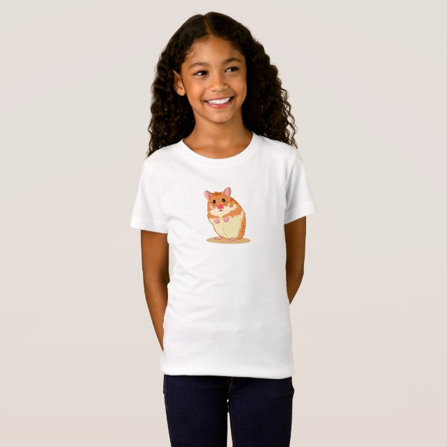 T-shirt bonito e Loveable do hamster (Frente Completa)