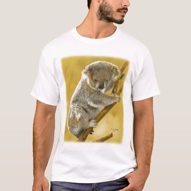 … T-shirt bonito e roupa do urso de Koala…! (Frente)