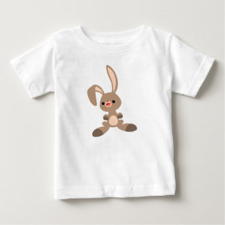 T-Shirt Bonito Feliz Cartoon Rabbit Bebê
