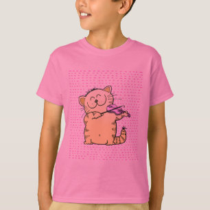 T-shirt Bonito-Gatinho-violinista