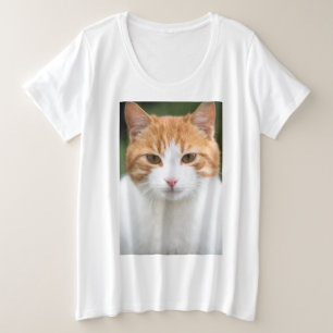 T-shirt Bonito gato vermelho