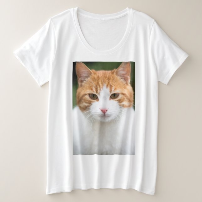 T-shirt Bonito gato vermelho (Frente do Design)