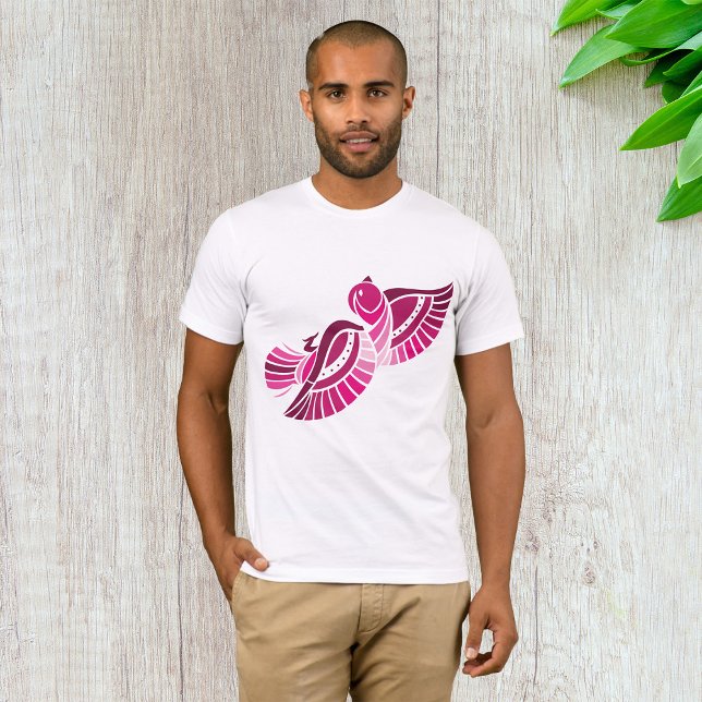 T-Shirt bonito Pássaro Rosa (Criador carregado)