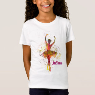 T-shirt bonito personalizado das meninas da dança