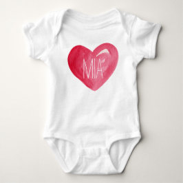 T-shirt Bonito personalize o coração conhecido do bebê