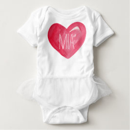 T-shirt Bonito personalize o coração conhecido do bebê