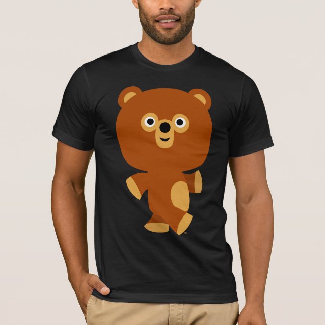 T-Shirt Bonito Urso de Cartoons Assertivos (Frente)