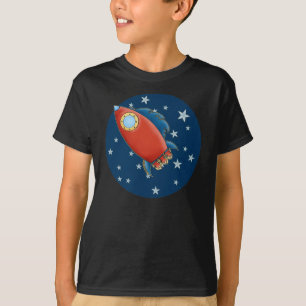 T-shirt bonitos de Rocket & de menino das estrelas