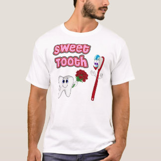 T-shirt bonitos dos desenhos animados do guloso