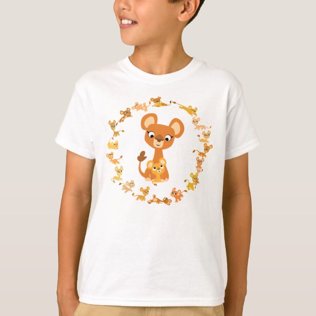 T-shirt Bons desenhos animados Lionesses Mandala Crianças  (Frente)