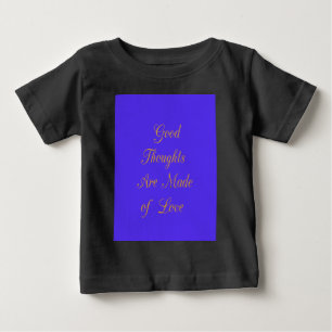T-shirt Bons pensamentos são feitos de amor