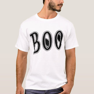 T-shirt *BOO* do Dia das Bruxas