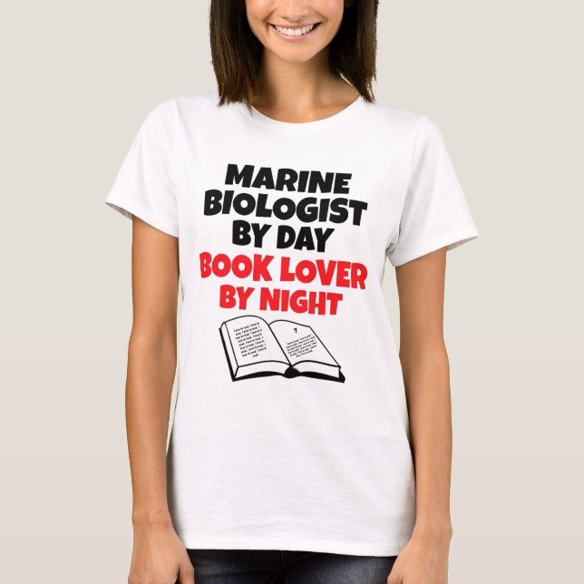 T-shirt Book Lover Marine Biologist (Frente)