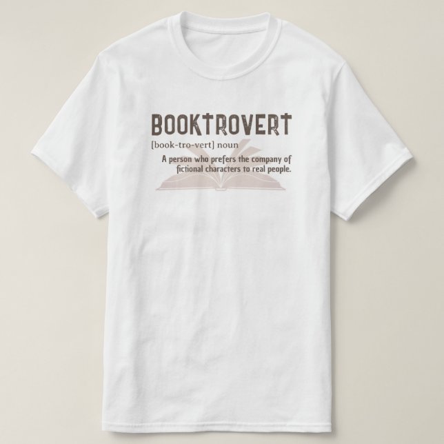 T-shirt - Booktrovert (Frente do Design)