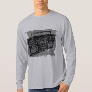 T-shirt Boombox Distress Retro Legal