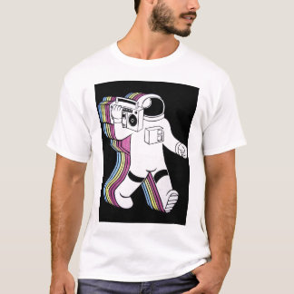 T-shirt boombox do moonwalk