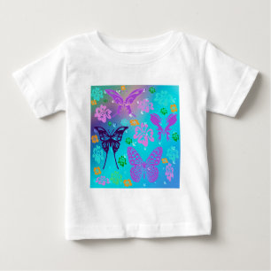 T-shirt Borboleta Belo Aloha Flor Havaiana Casamento