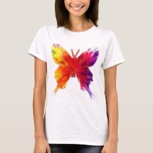 T-shirt Borboleta Colorida e Padronizada Fofa