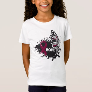 T-shirt Borboleta do Amyloidosis da esperança
