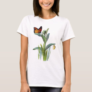 T-shirt Borboleta do vintage