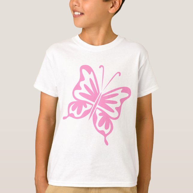 T-shirt Borboleta Retroativa - Rosa (Frente)