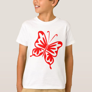 T-shirt Borboleta Retroativa - Vermelho